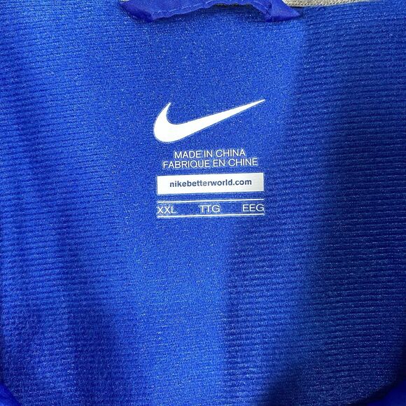 Nike Jacket Mens XXL Blue Vent Windbreaker Full Zip 90s Y2K Retro Track Golfing - Picture 3 of 14